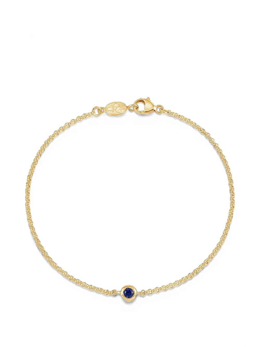 DOWER AND HALL Dewdrop blue sapphire chain bracelet