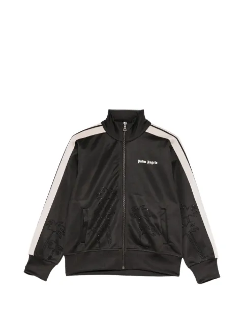 Palm Angels Kids plam-tree embellished track jacket
