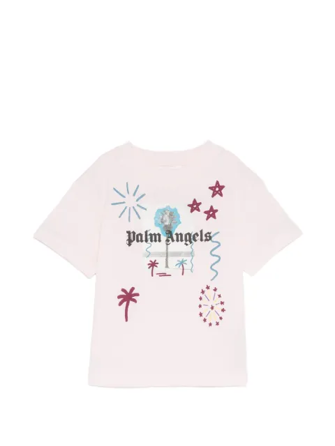 Palm Angels Kids playera con estampado gráfico