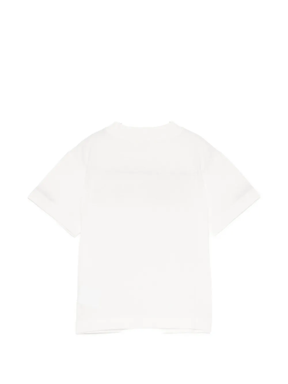 Palm Angels Kids T-shirt met logo en spray-effect Wit