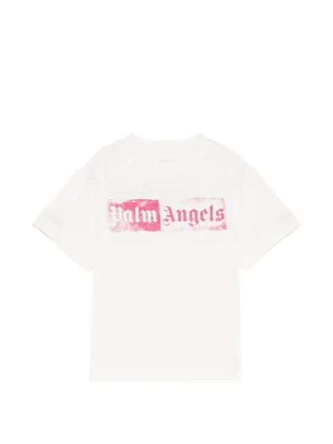 Palm Angels Kids spray-effect logo T-shirt