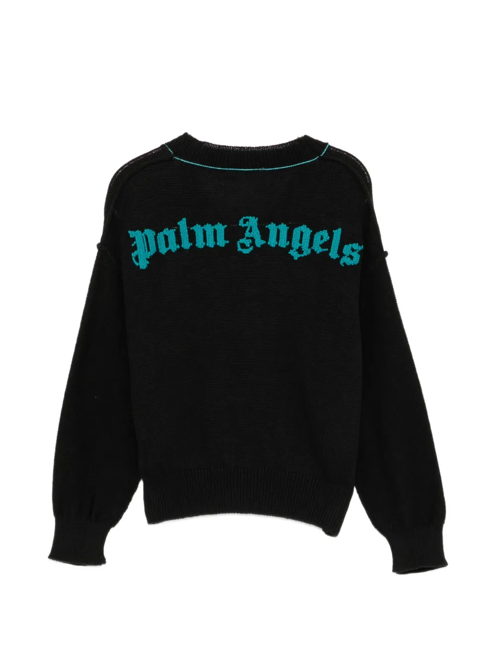 Palm Angels Kids Vest met geborduurd logo en contrasterende afwerking Zwart