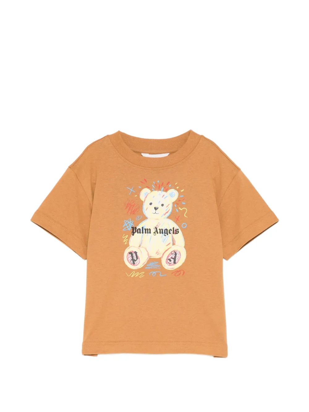Palm Angels Kids T-shirt con stampa grafica - Marrone