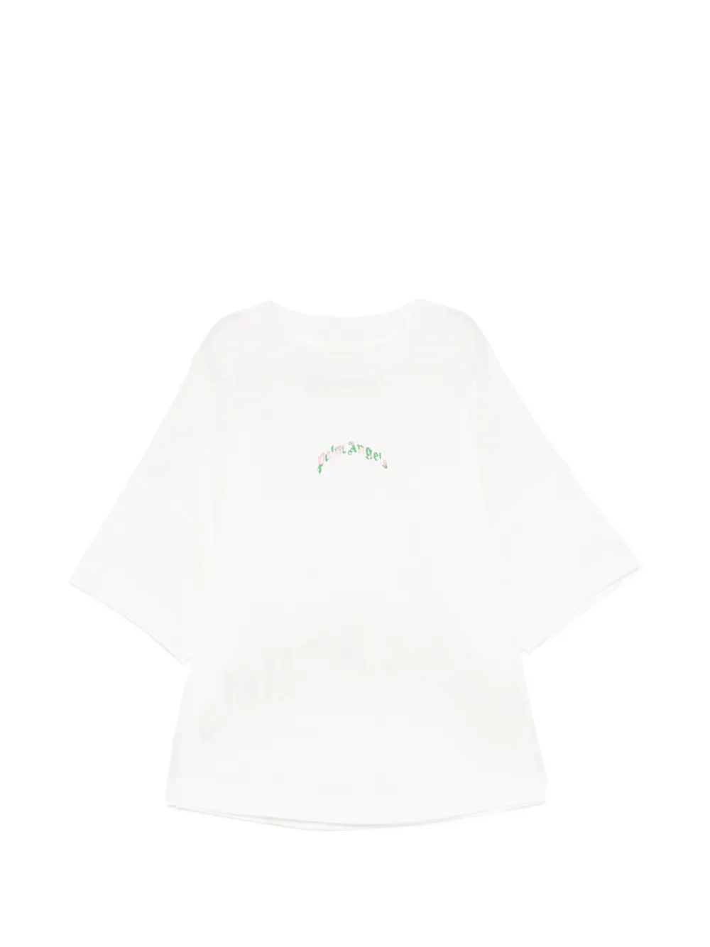 Palm Angels Kids logo-print cotton T-shirt - Bianco