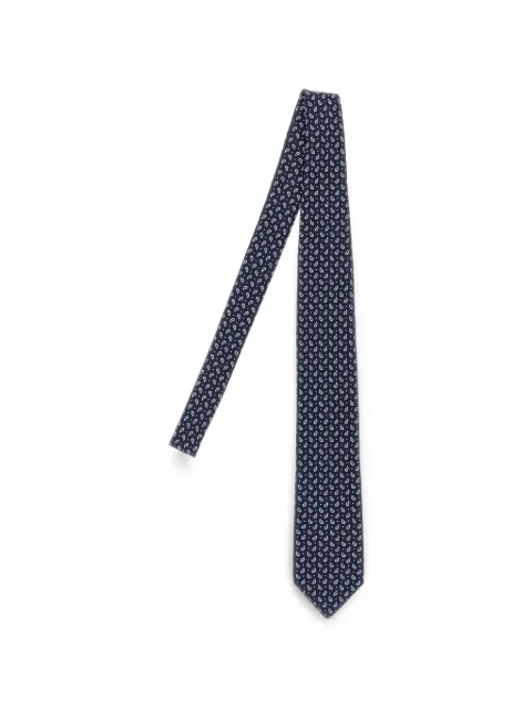 Brioni micro-paisley polka-dot tie