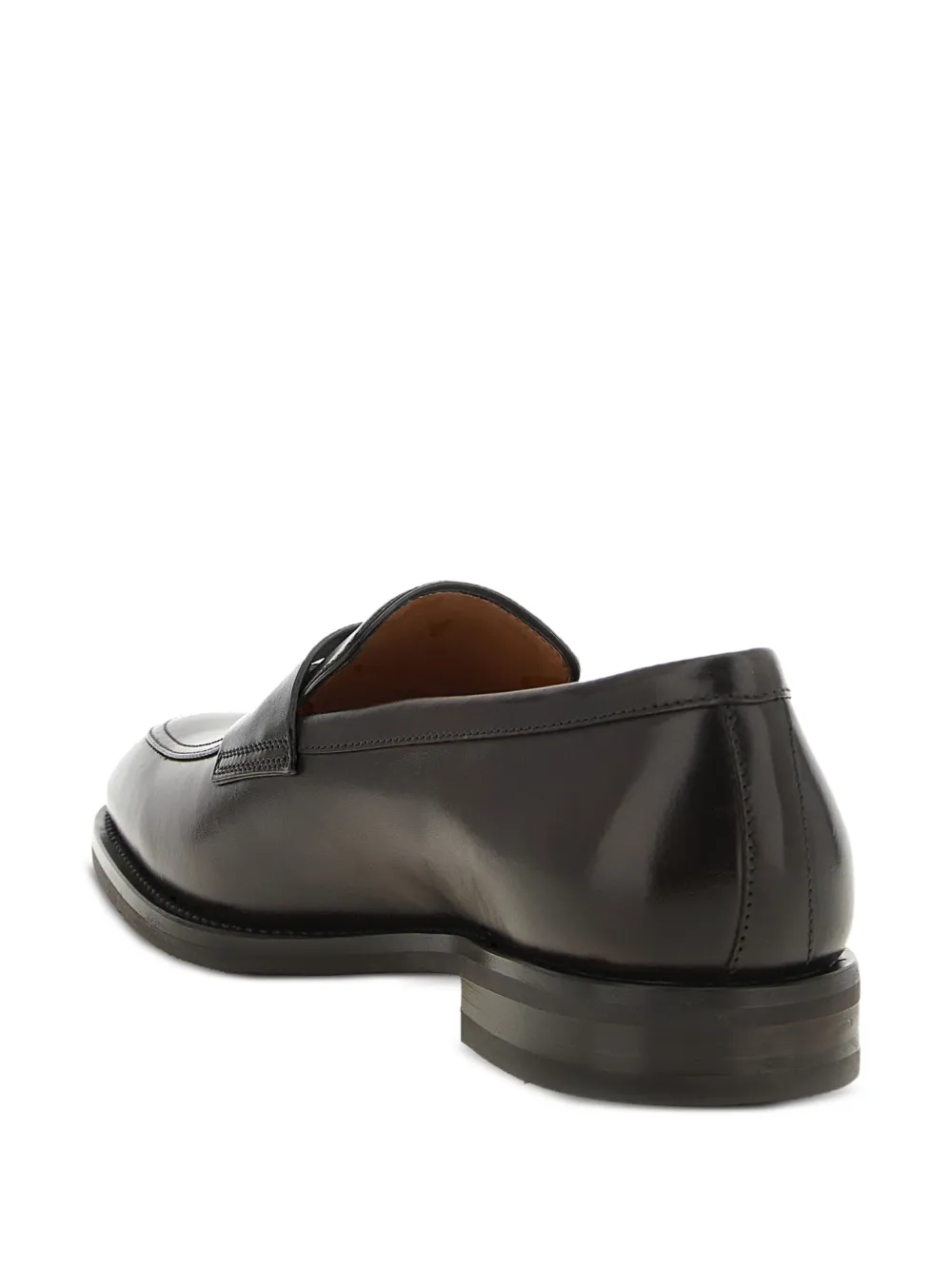 Santoni Gregor leather loafers Bruin