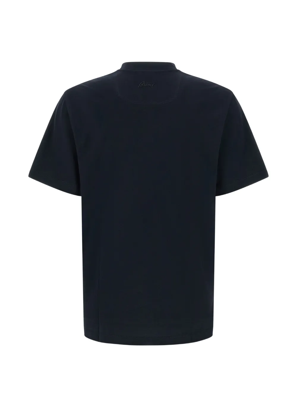 Brioni T-shirt met geborduurd logo Blauw