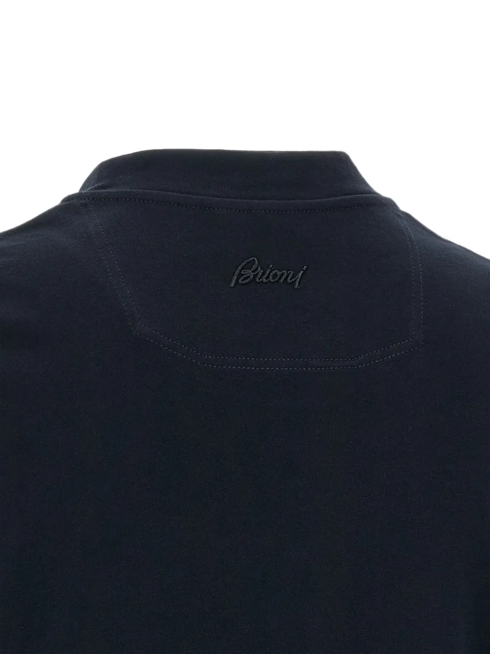 Brioni T-shirt met geborduurd logo Blauw