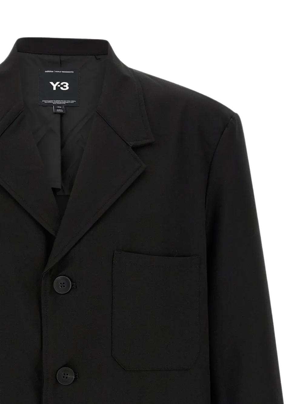Y-3 Chore wollen jas Zwart