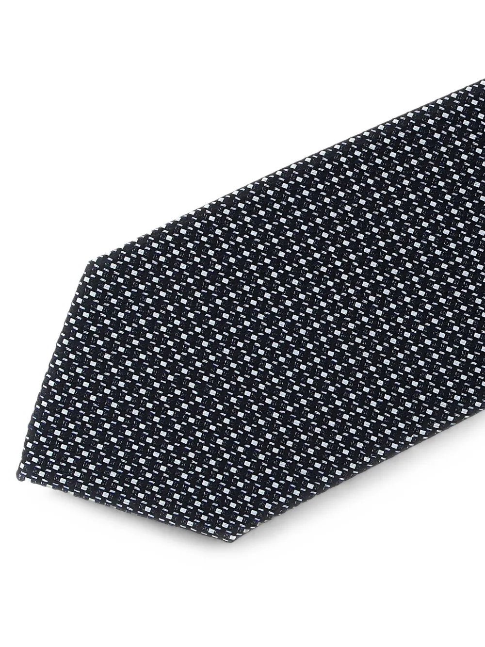 Brioni Stropdas met geometrisch micro-jacquard Blauw