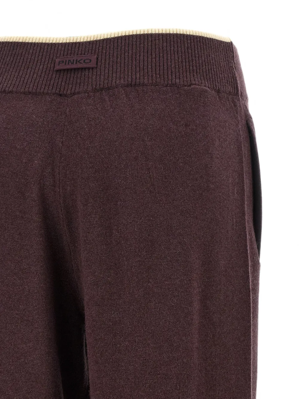 PINKO Broek met logopatch Bruin
