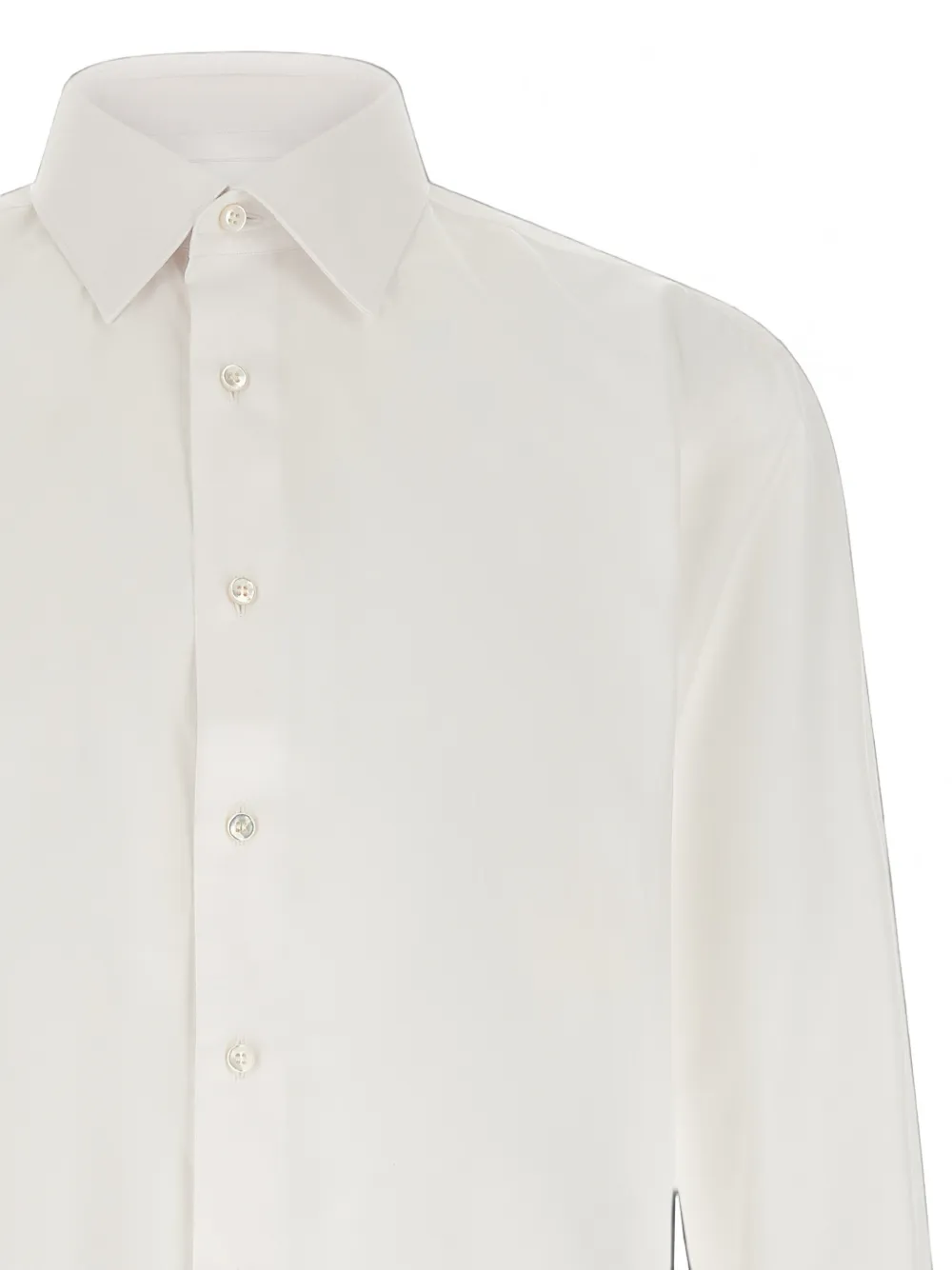 Brioni Clark overhemd met franse kraag Wit
