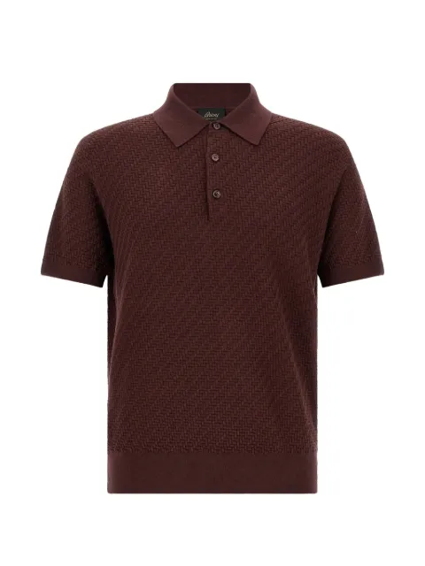 Brioni Trama-weave polo shirt