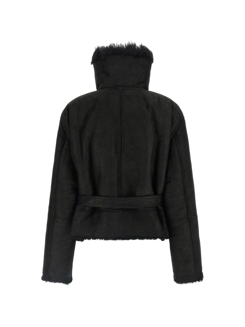 Rick Owens cropped Flight jacket Zwart