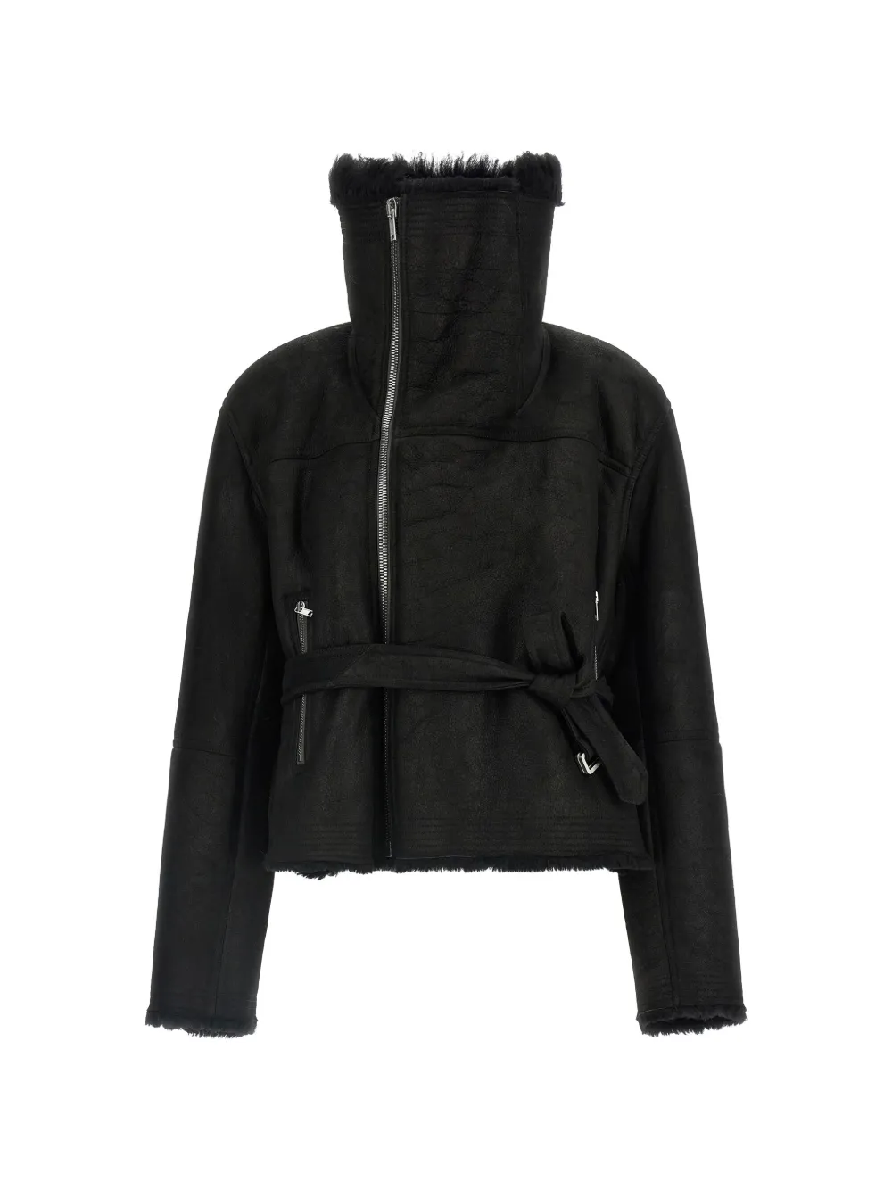 Rick Owens Giacca crop Flight - Nero