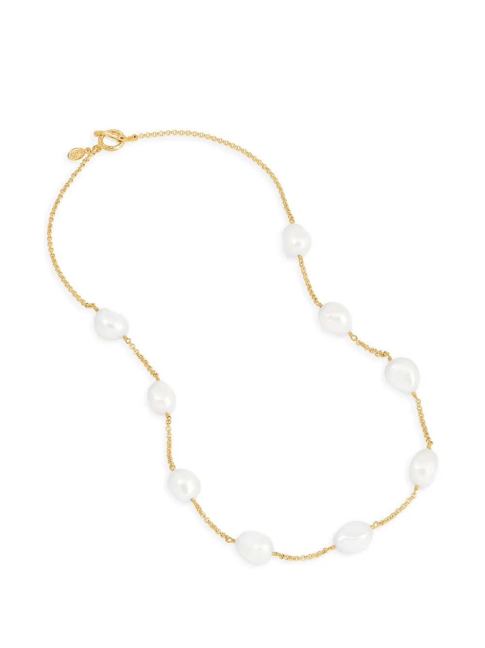 DOWER AND HALL baroque pearl chain necklace