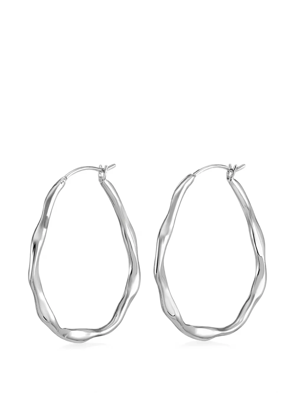 DOWER AND HALL waterfall hoop earrings