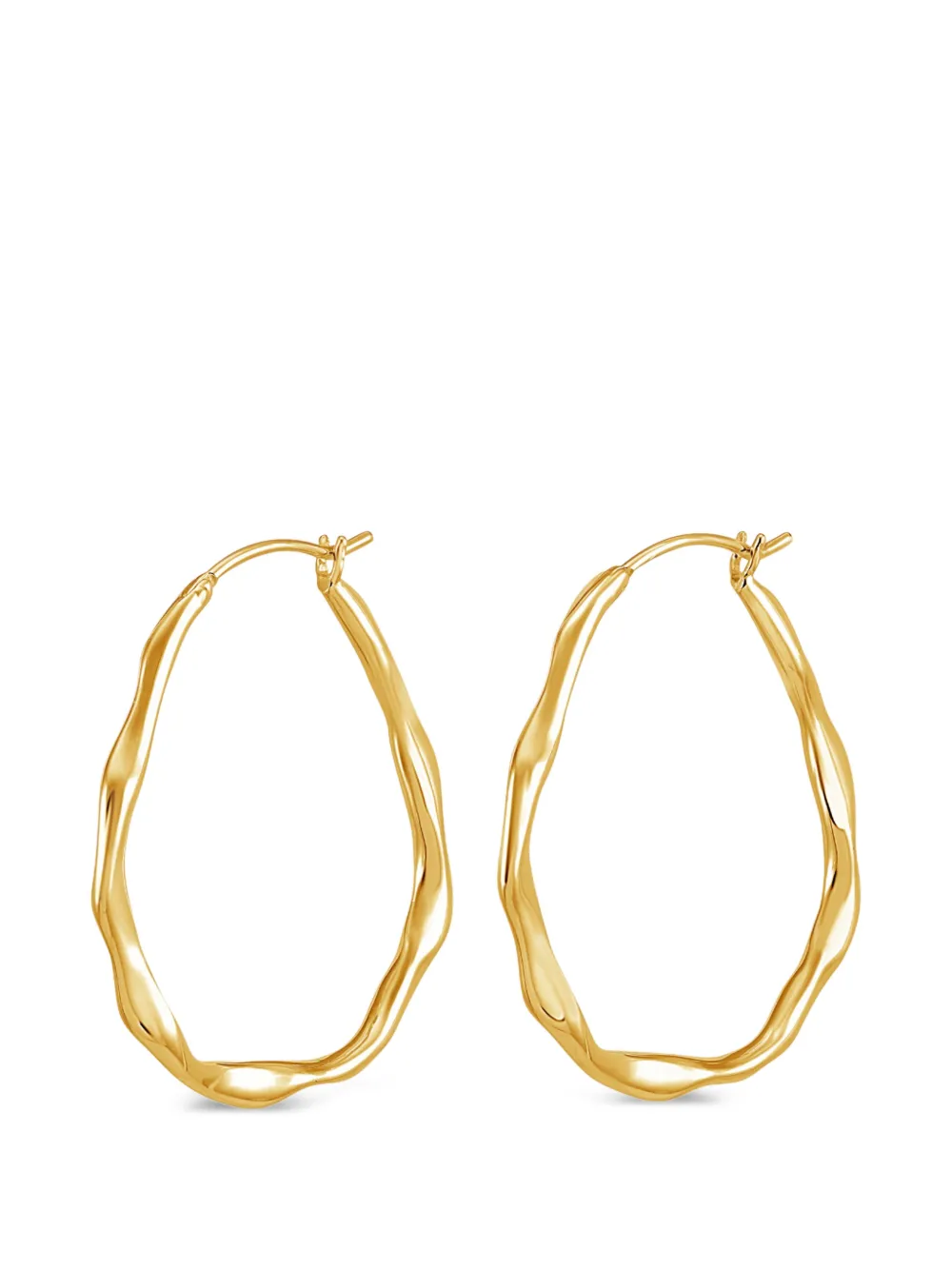 DOWER AND HALL oval Waterfall earrings