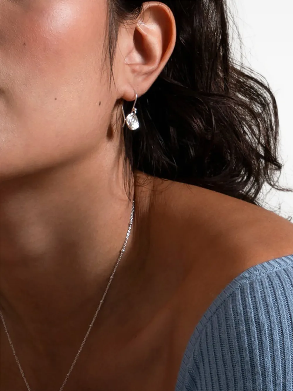DOWER AND HALL Nomad hammered-disc earrings