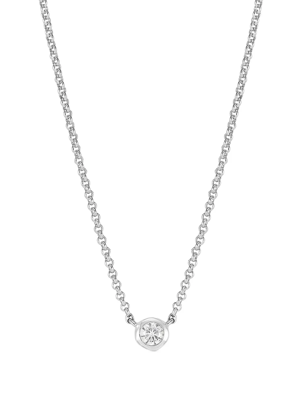 DOWER AND HALL Dewdrop white-sapphire pendant necklace · OS