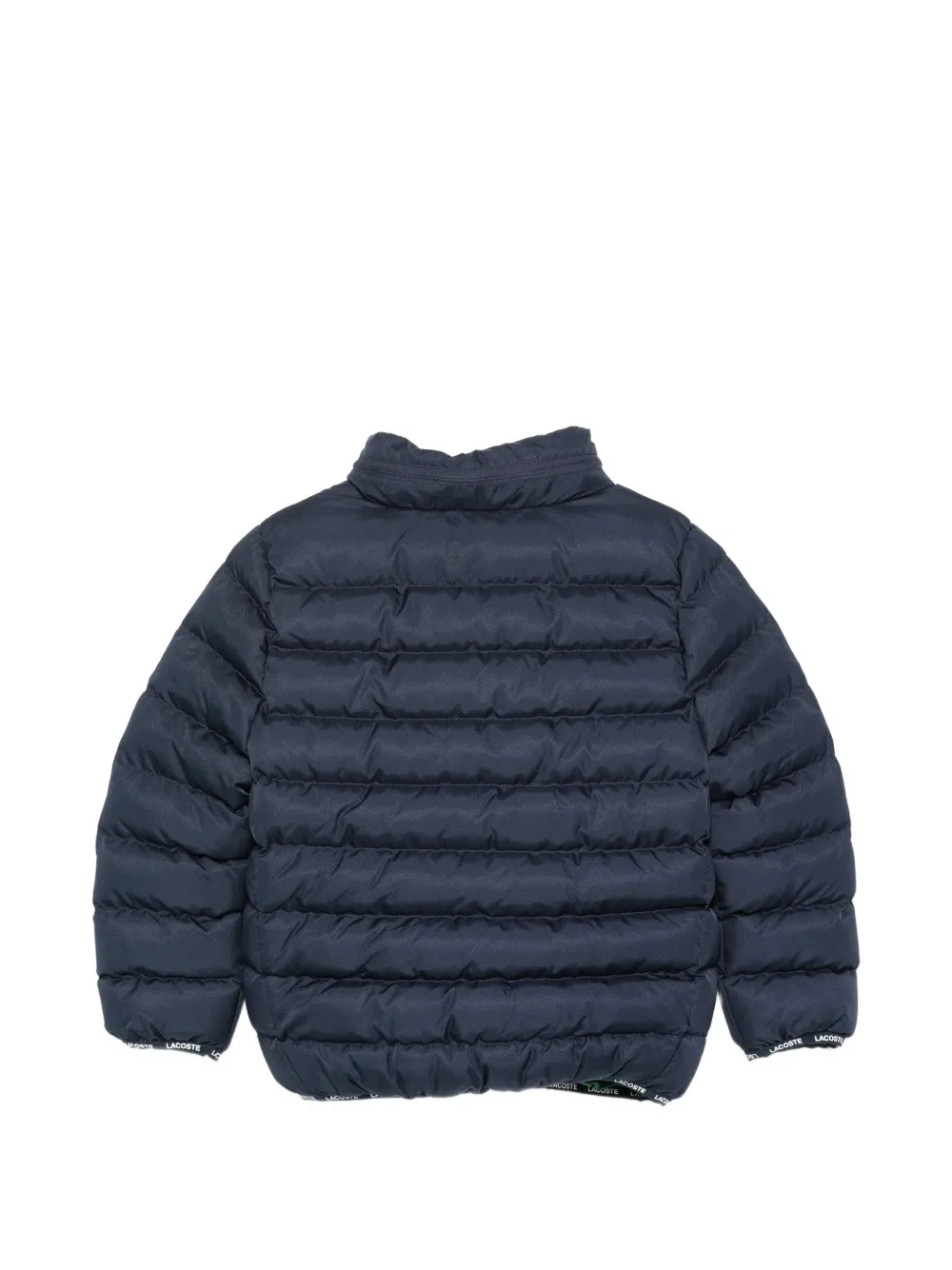 Lacoste Kids Donsjack met logopatch Blauw