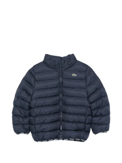Lacoste Kids plumífero con parche del logo