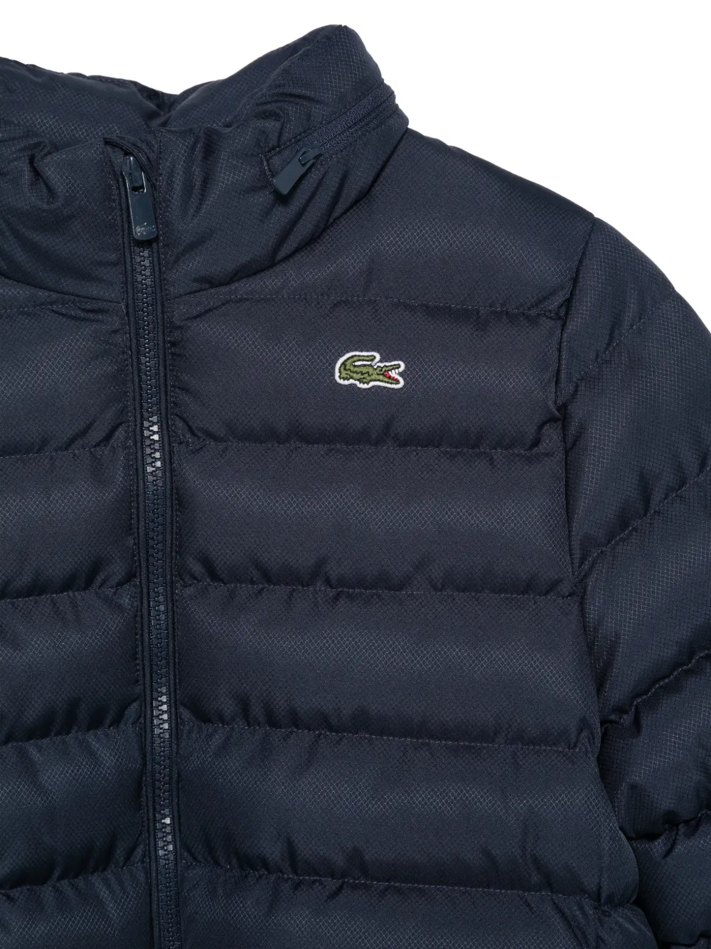 Lacoste Kids Donsjack met logopatch Blauw