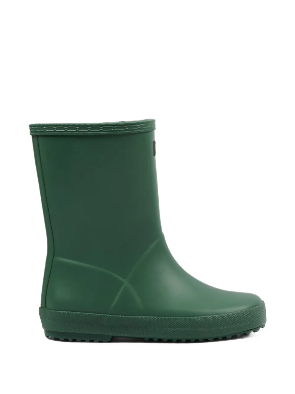 Hunter Kids Originals Wellington logo-patch boots Groen
