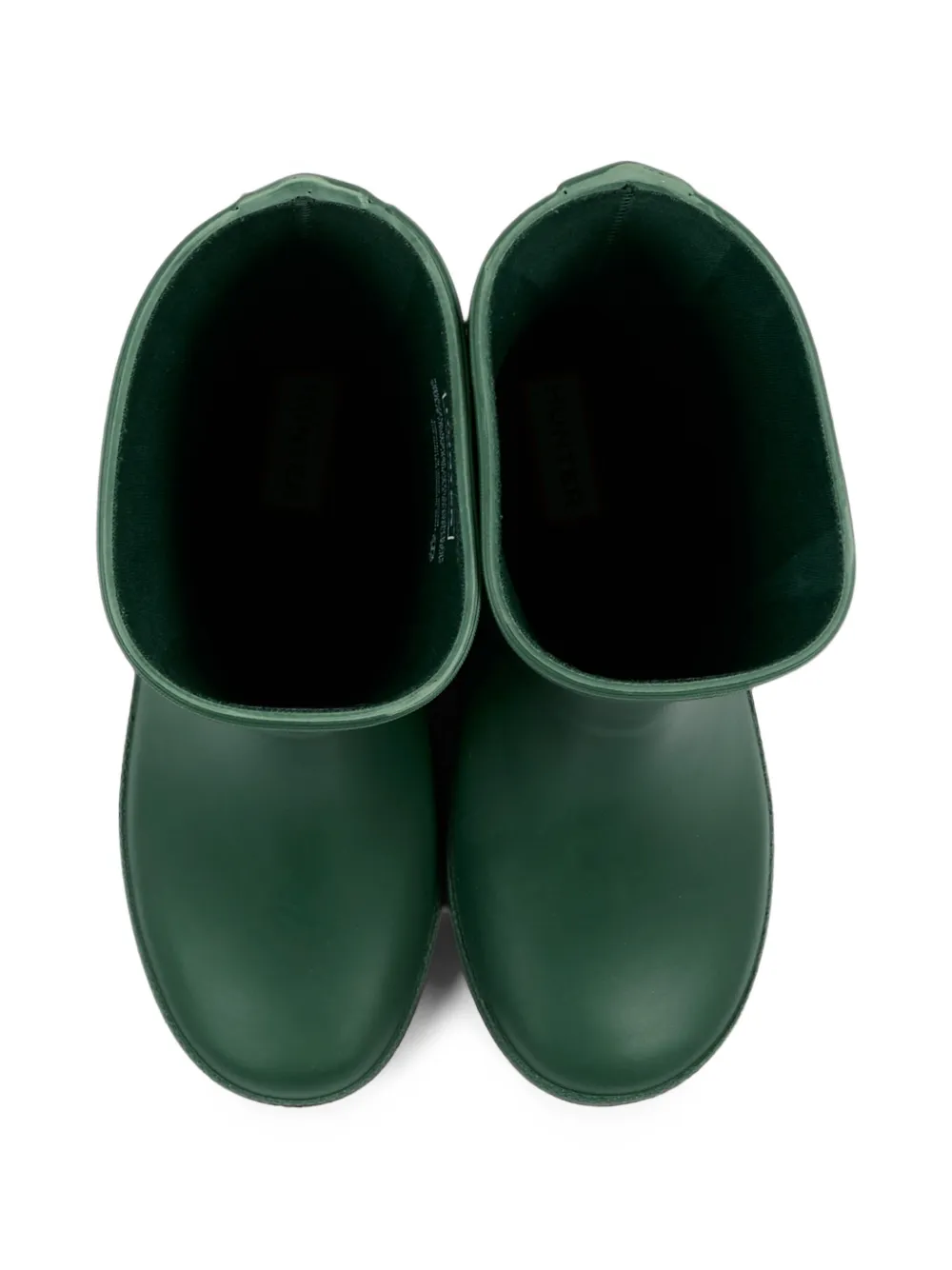 Hunter Kids Originals Wellington logo-patch boots Groen