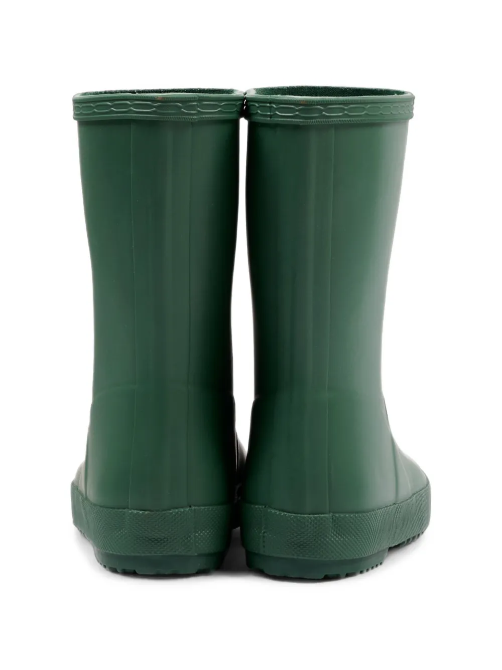 Hunter Kids Originals Wellington logo-patch boots Groen