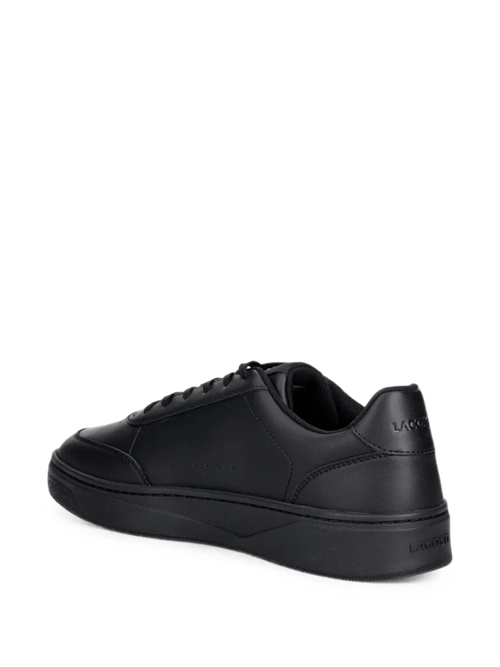 Lacoste Court Pro logo-plaque sneakers Zwart