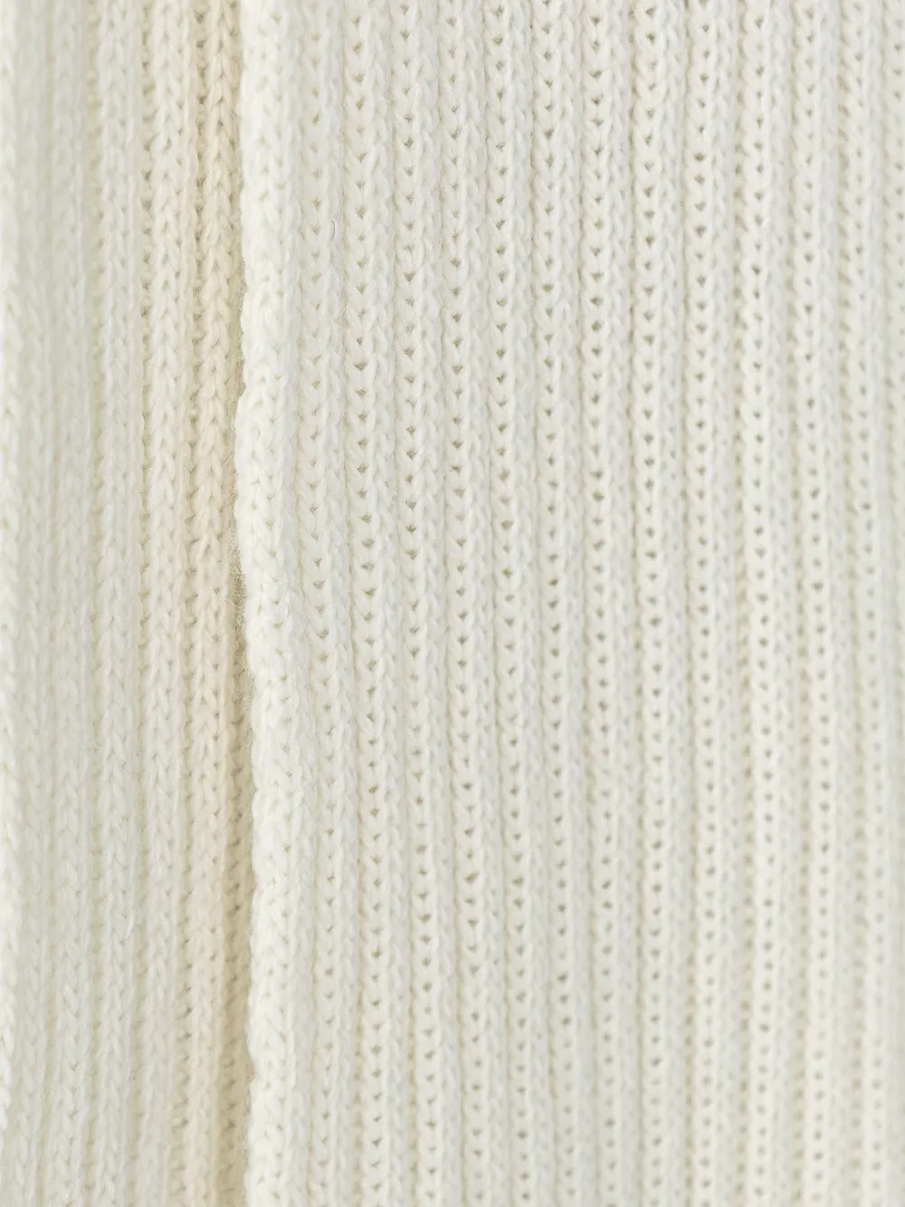 Karl Lagerfeld Ribgebreide muts en sjaal Beige