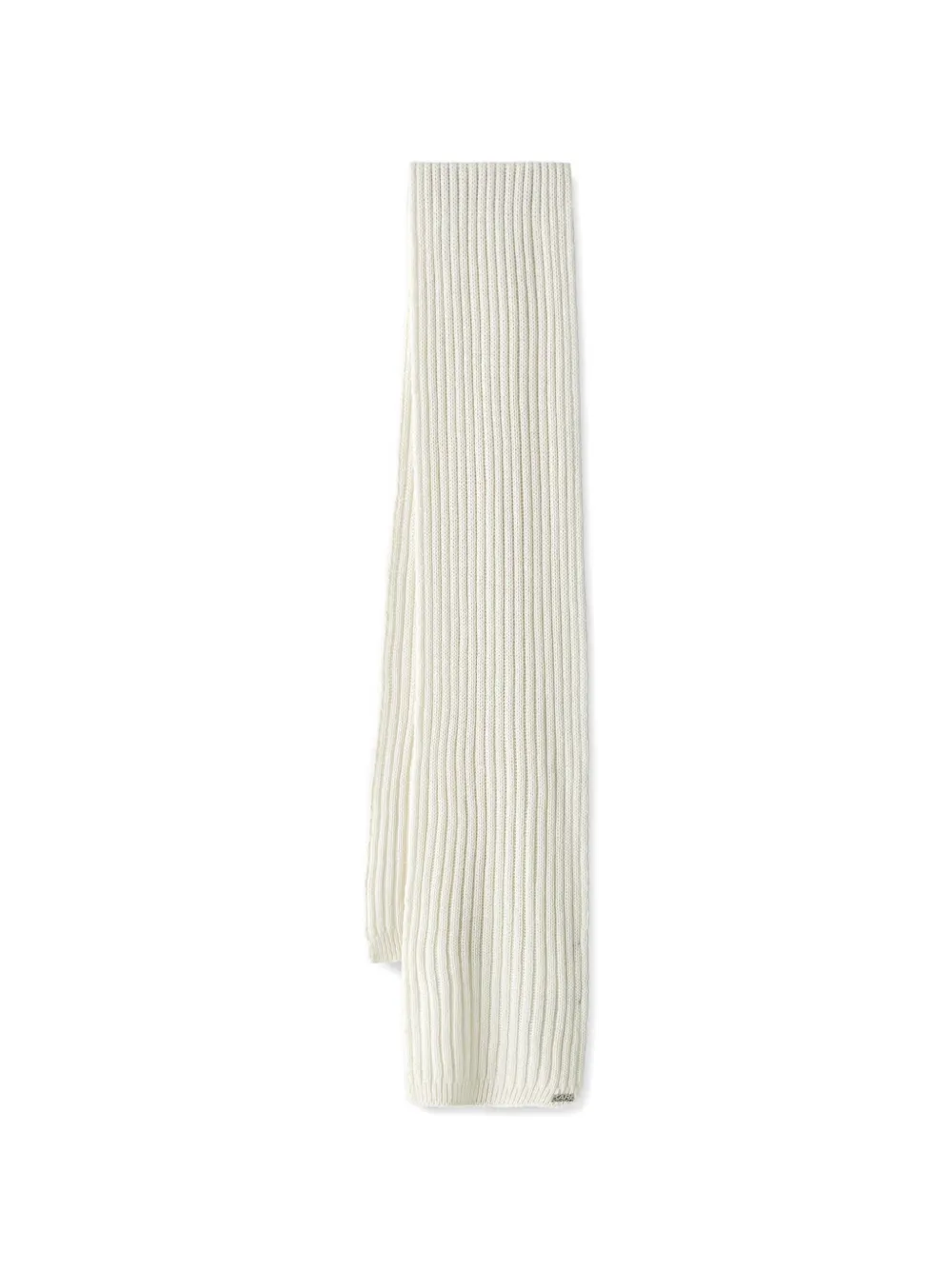 Karl Lagerfeld Ribgebreide muts en sjaal Beige