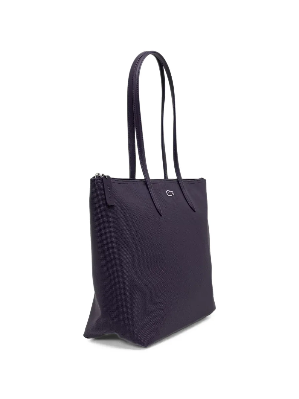 Lacoste Shopper met logopatch Paars