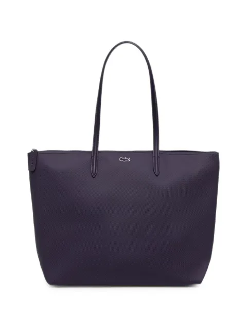 Lacoste large logo-patch tote bag