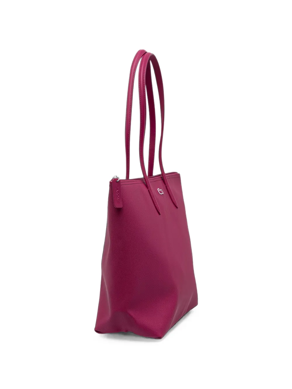 Lacoste Shopper met logopatch Roze
