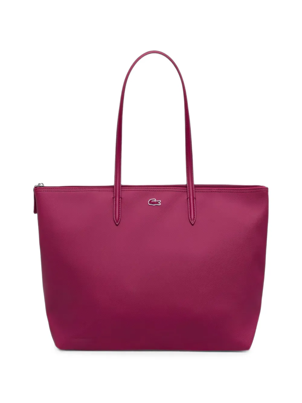 Lacoste large logo-patch tote bag