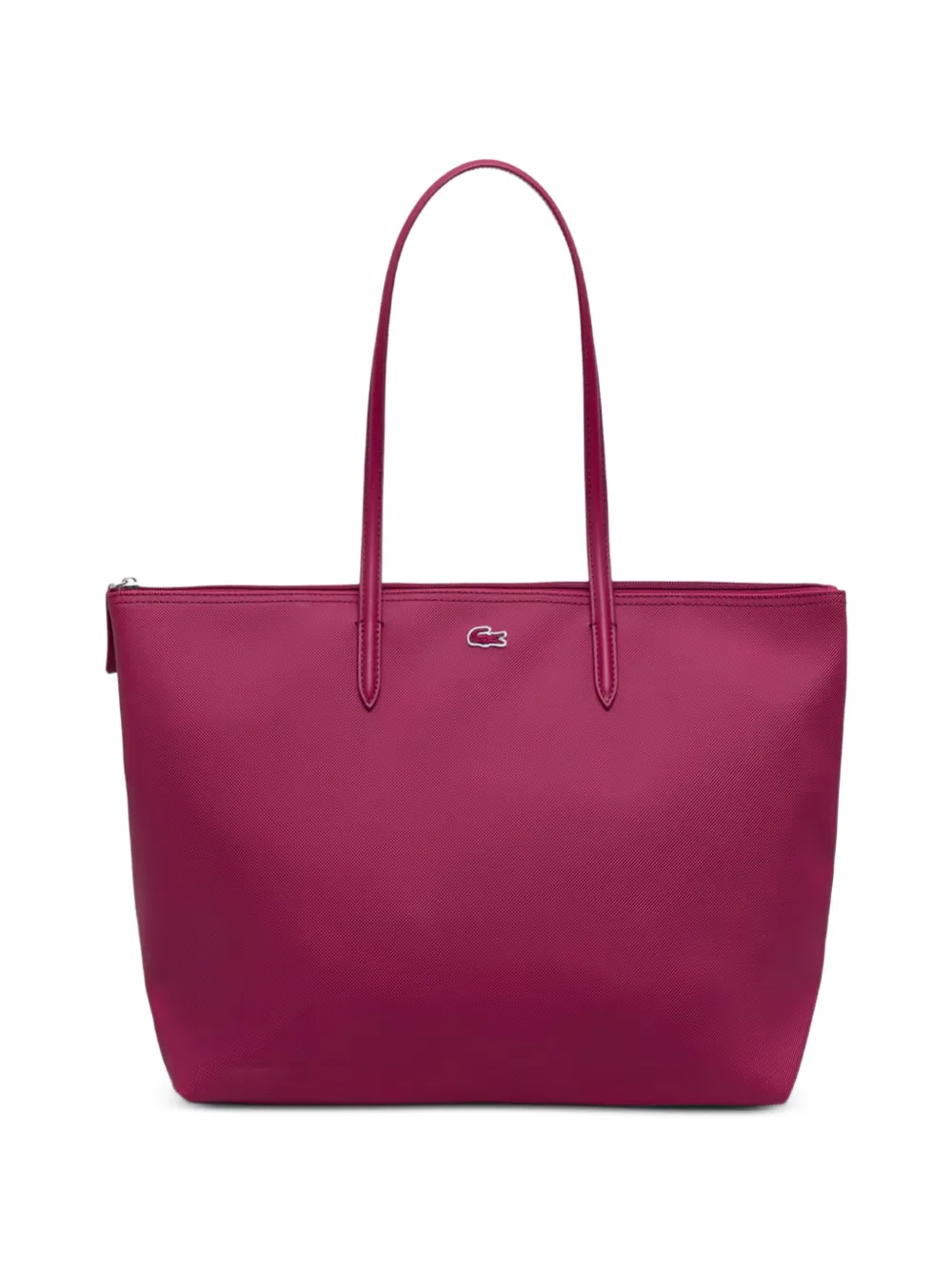 Lacoste large logo-patch tote bag