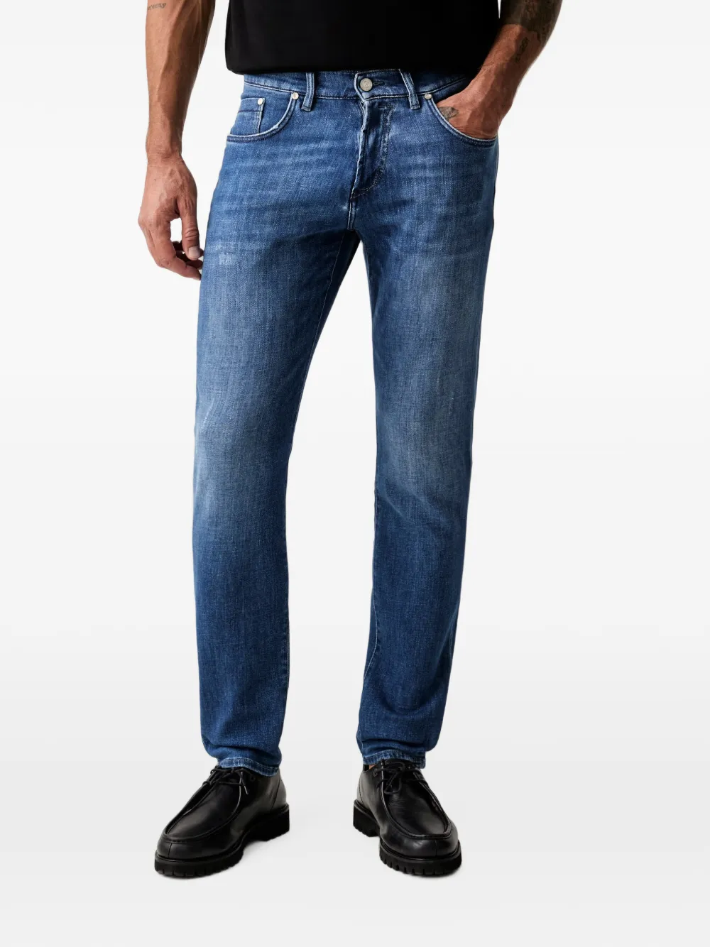 Karl Lagerfeld faded-effect jeans - Blu
