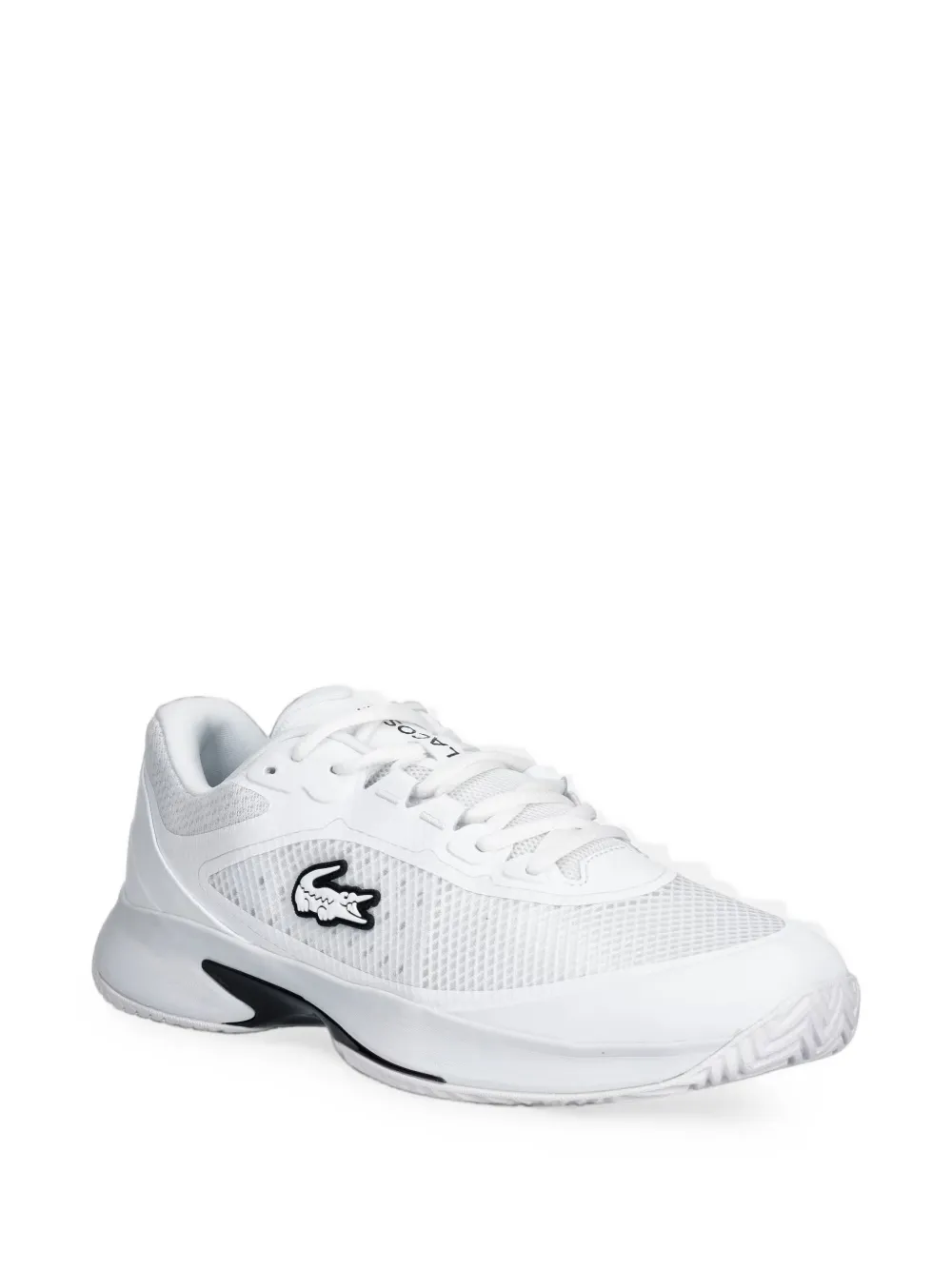 Lacoste Tech Point logo-patch mesh-panel sneakers Wit