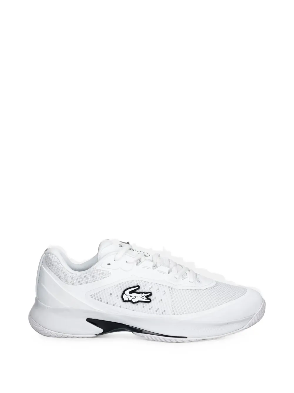 Lacoste Tech Point logo-patch mesh-panel sneakers - Bianco