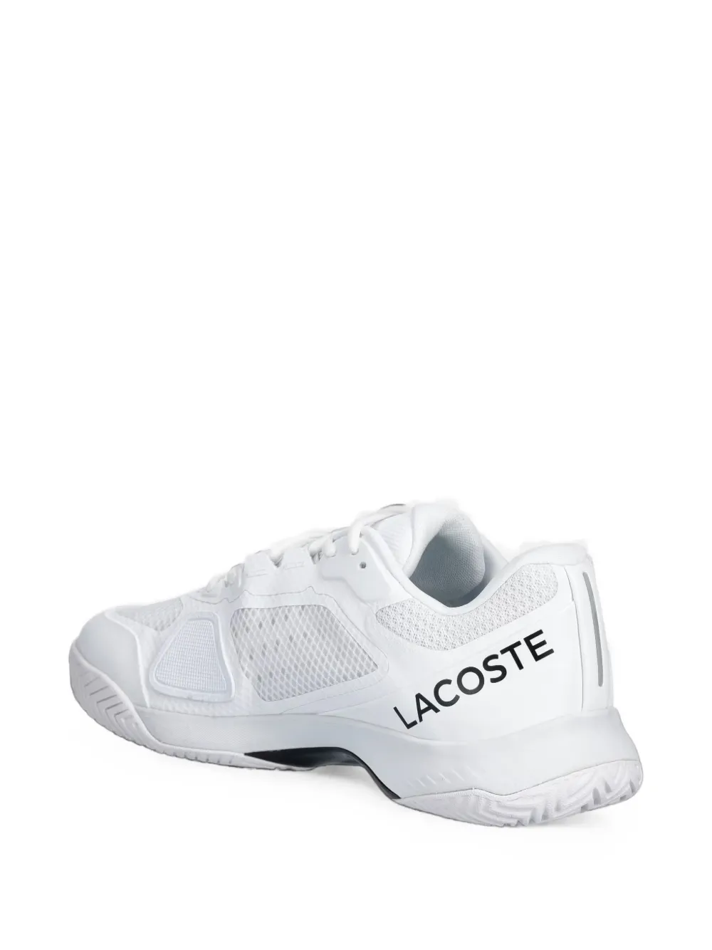 Lacoste Tech Point logo-patch mesh-panel sneakers Wit