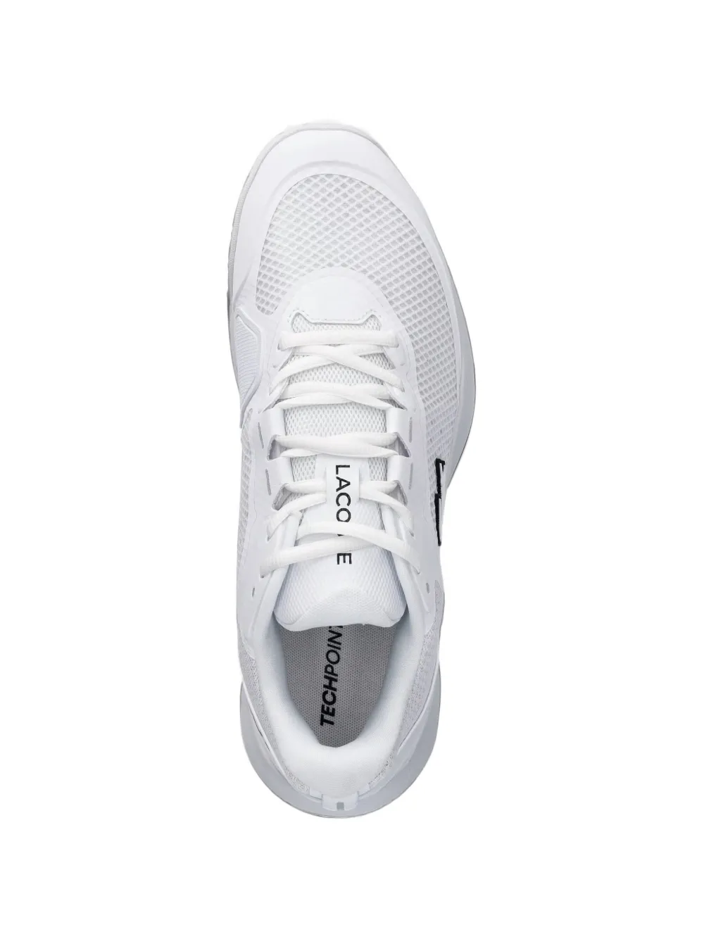 Lacoste Tech Point logo-patch mesh-panel sneakers Wit