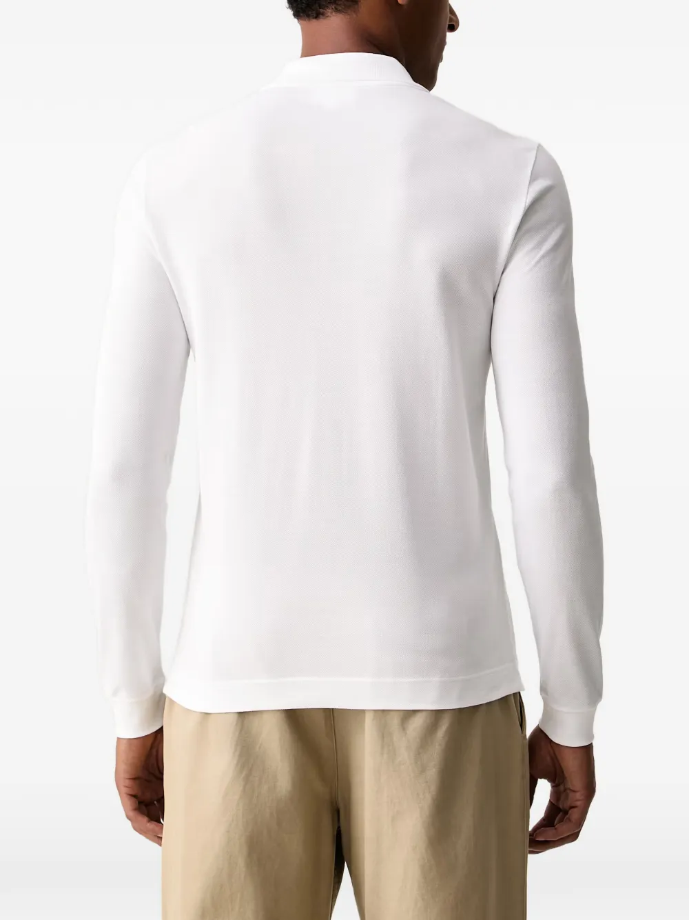 Lacoste L.12.12 poloshirt met lange mouwen Wit