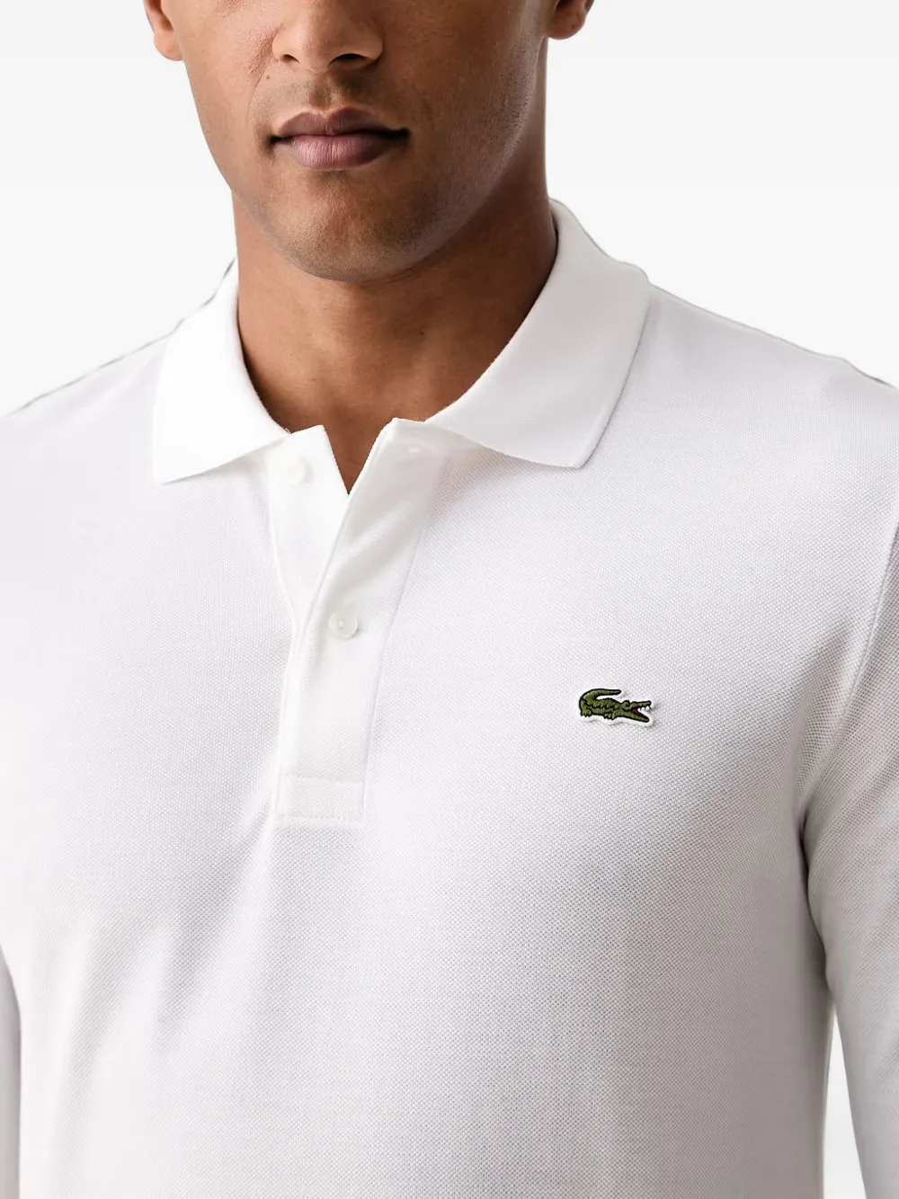 Lacoste L.12.12 poloshirt met lange mouwen Wit