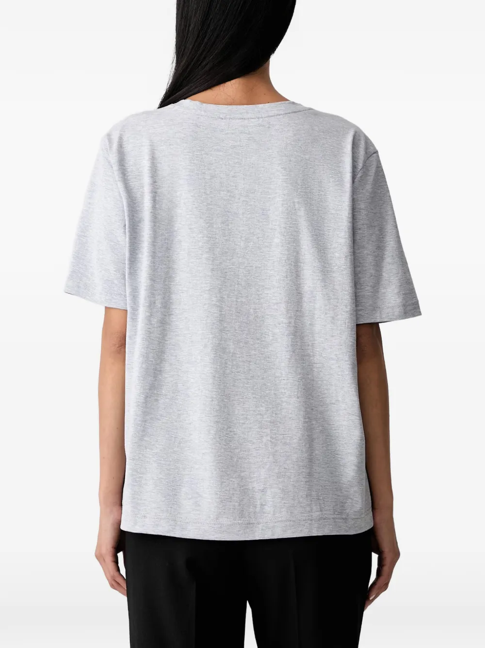 Lacoste T-shirt met logopatch Grijs