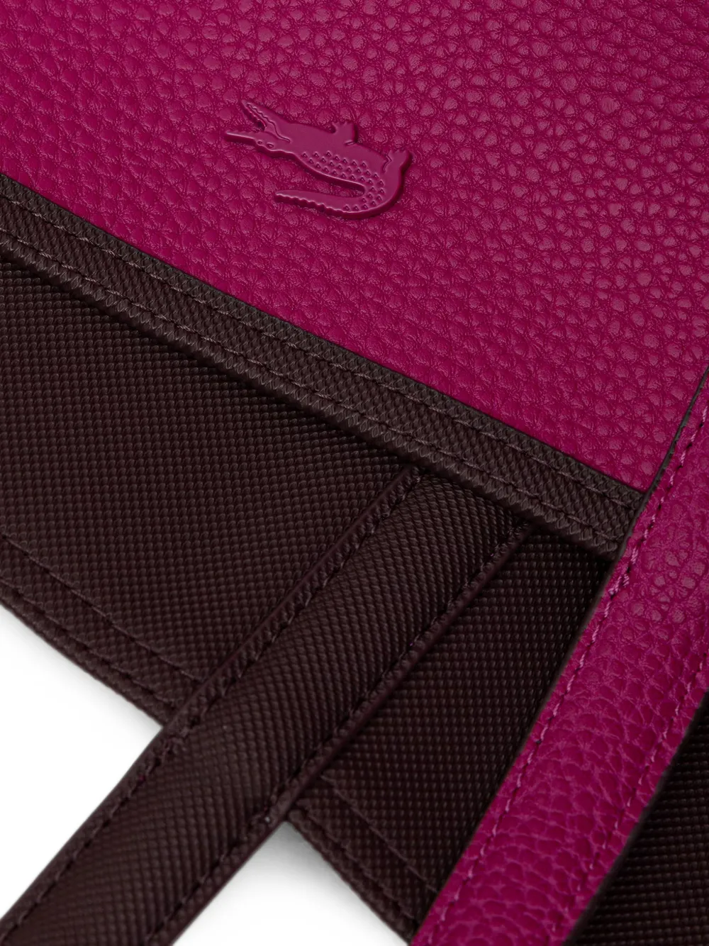 Lacoste Anna omkeerbare shopper met logo-plakkaat Bruin