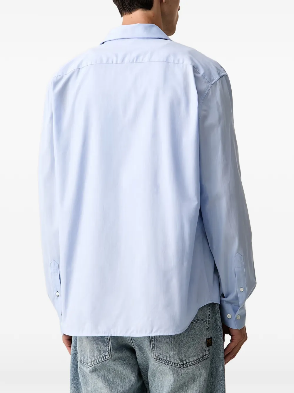 Lacoste Katoenen overhemd Blauw