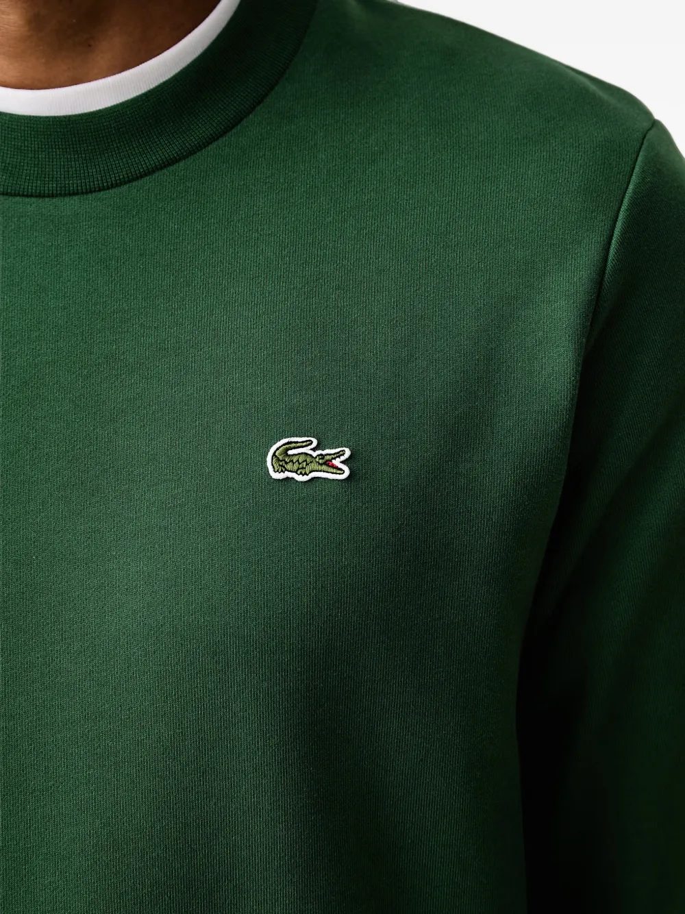 Lacoste Sweater met logopatch Groen