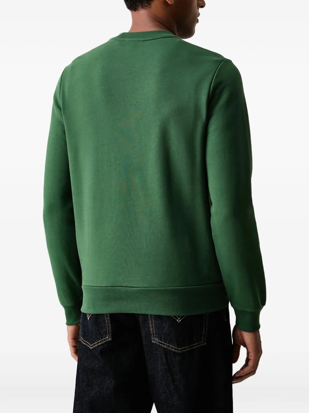 Lacoste Sweater met logopatch Groen